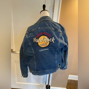 Hard Rock Cafe Chicago Vintage Jean Jacket size medium